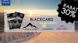 Wyciągi w Ski Region Śnieżnik z rabatem Turystyka, BIZNES - Ruszyła przedsprzedaż karnetów narciarskich Blackcard na jazdę w ośrodku Czarna Góra Resort, Stacji Narciarskiej Kamienica i trasach w Lądku Zdroju. Do 15 października - trwa przedsprzedaż promocyjnych karnetów z rabatem, dzięki czemu oszczędzić można nawet 140 zł.