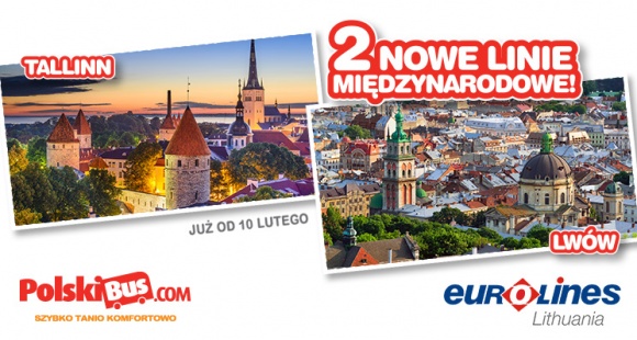 Nowe międzynarodowe linie we współpracy z Eurolines Lt.! Turystyka, BIZNES - * Pasażerowie zyskują możliwość podróży do Lwowa oraz Tallinna i Parnawy * Podróż na pokładach wysokiej klasy autokarów Setra Business Class * Bilety są już dostępne w sprzedaży, a pierwsze kurs rozpoczną się już 10 lutego