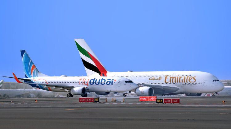 Pół roku owocnej współpracy linii Emirates i flydubai transport, turystyka, wypoczynek - Od początku porozumienia skorzystało na nim ponad 650 tys. pasażerów