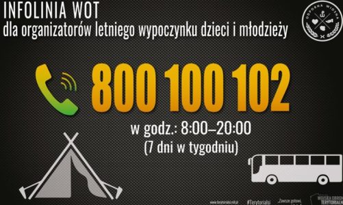 800-100-102: infolinia wsparcia organizatorów wypoczynku